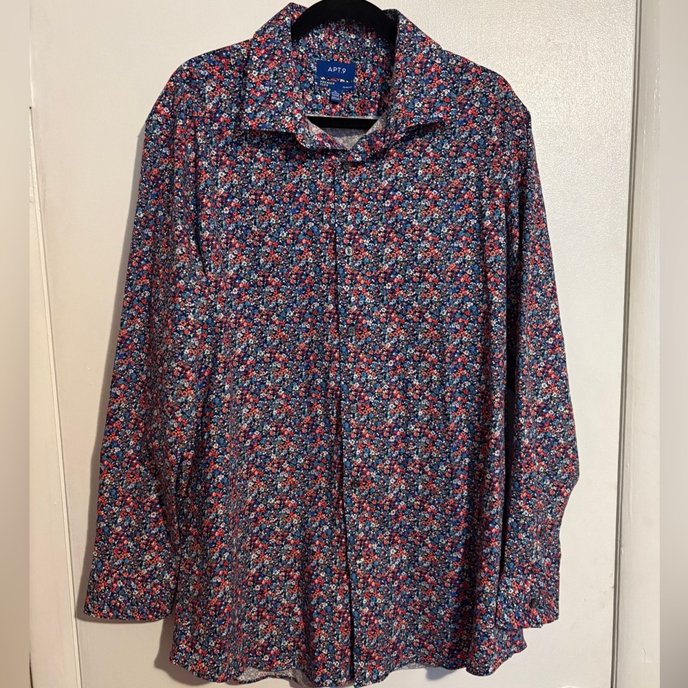 Apt. 9 Floral Button Front Shirt